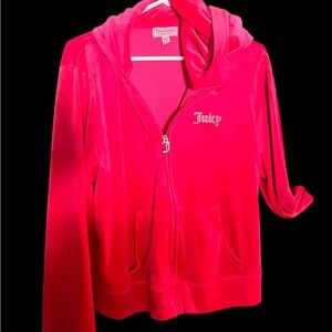 Juicy Couture Pink Velour Hoodie xxL